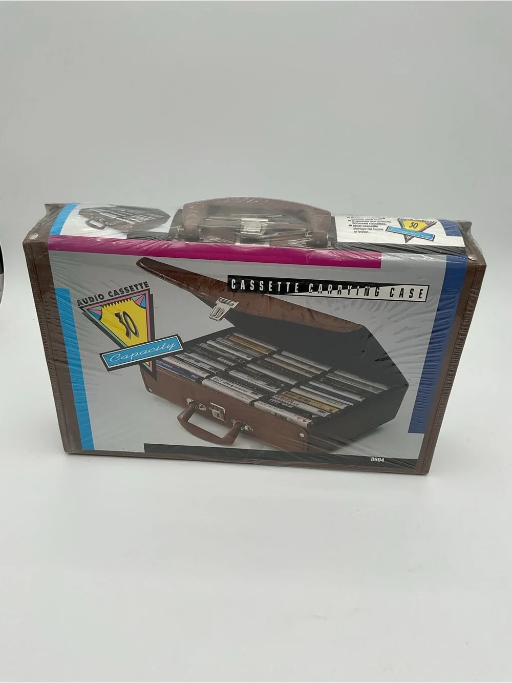 New Vintage Audio Cassette Carrying Case - Holds 30 Cassettes
